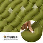 Double-Thick Wide Wave Inflatable Air Mattress – TPU Camping Sleeping Pad for Tent & Office Nap