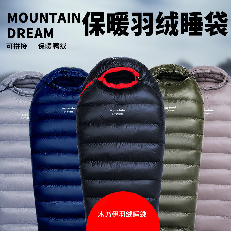 Ultralight Mummy Down Sleeping Bag – Duck Down, 3-Season