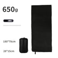Polar Fleece Sleeping Bag Liner in Black – Double-sided Fleece, 180x80cm, Lightweight Portable Sleep Sack for Camping & Hotel
