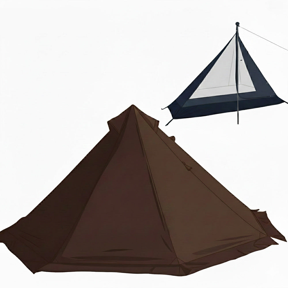 1-Person Ultralight Pyramid Tent – 4-Season with Snow Skirt | Hipier