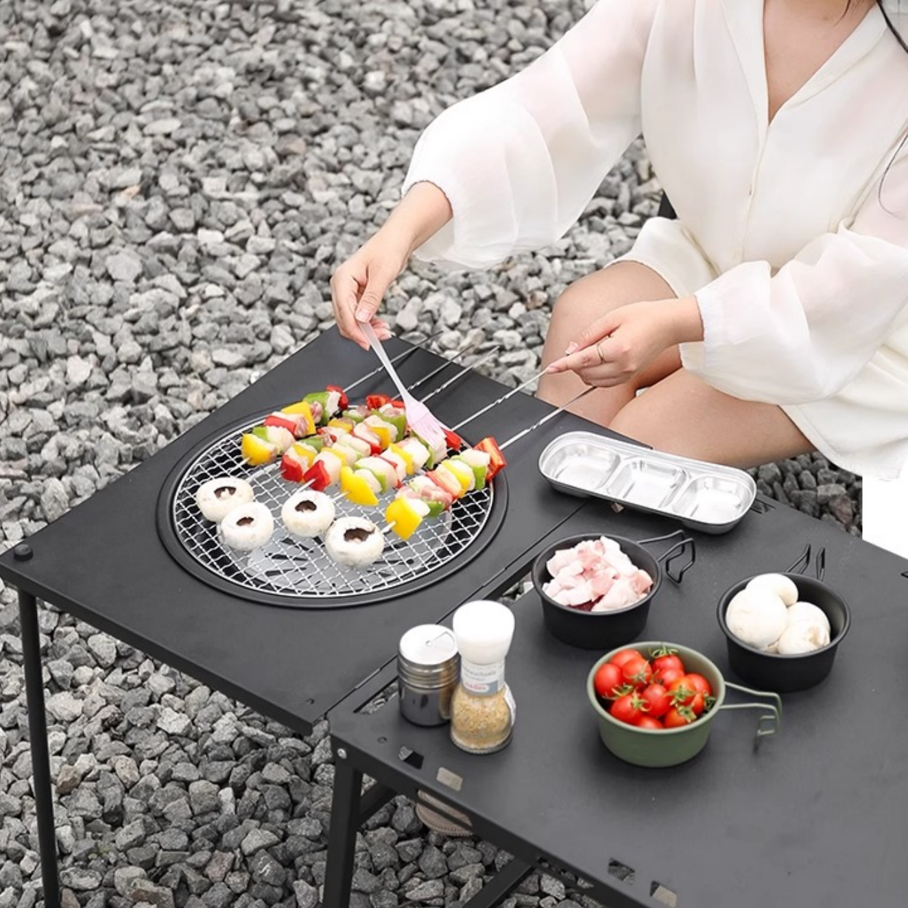 Lurin Outdoor Folding Tactical IGT table – Portable Lightweight Camping Table, Multifunctional Picnic & BBQ Table