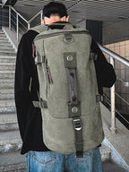 Retro Canvas Hiking Backpack – Large Waterproof Travel Shoulder Bag