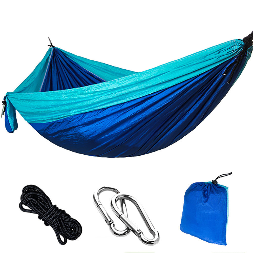 Outdoor Nylon Parachute Hammock – Lightweight Camping Swing Hanging Chair, Single & Double