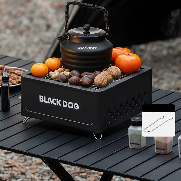 BLACKDOG 야외 테이블탑 그릴 가정용 바비큐 그릴 휴대용 주변 스토브 요리 차 로스팅 스토브 세트