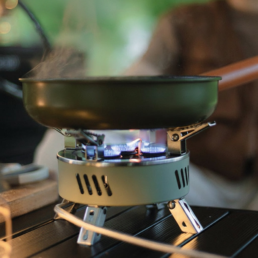 Hike Mount 5-Core Portable Camping Stove with Ignition & Converter