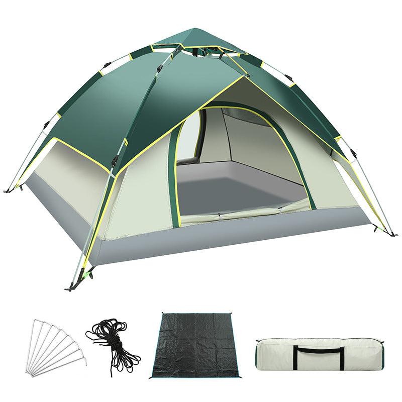 Auto-Setup Family Tent – Double-Layer, 3-4 Person, 4-Season