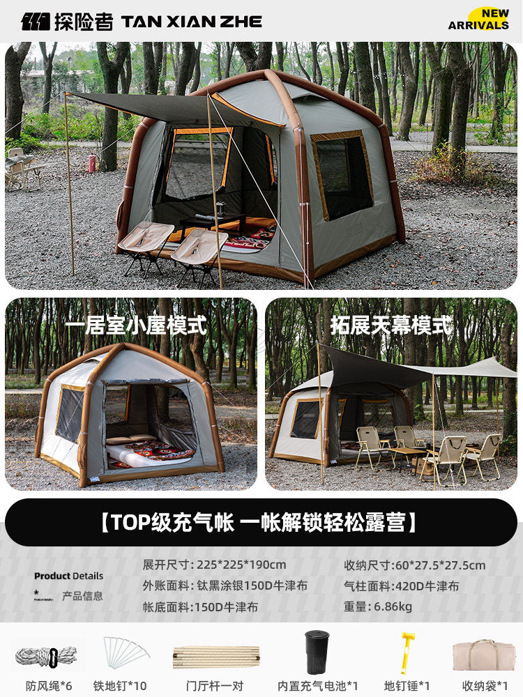 Awang II 2187 Auto Inflatable Camping Tent – Waterproof 4-Season Outdoor Tent
