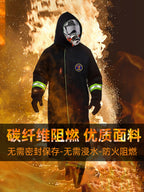 Carbon Fiber Fireproof Suit – Emergency Escape Jacket, Heat Insulation, Flame Retardant, Family Set for Adults & Kids
