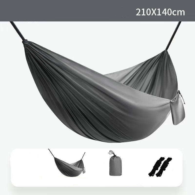 Lightweight Parachute Hammock — Outdoor Camping Double Swing for Adults (Anti-Rollover)