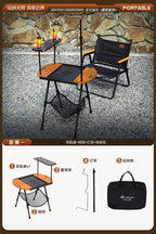 Smiley Face IGT Camping Table – Basic Set | Portable Folding Outdoor Tea Table
