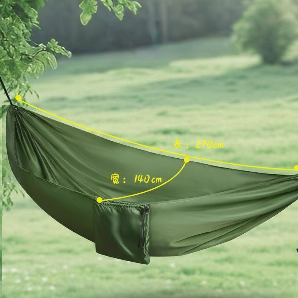 Lightweight Parachute Hammock — Outdoor Camping Double Swing for Adults (Anti-Rollover)