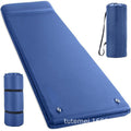 Knit Camping Sleeping Pad in Navy Blue – Self-Inflating Mat with Built-in Pump, 198×70×8cm, 1 Person, Lightweight Outdoor Camping Mat
