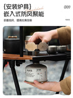 Smiley Face IGT Camping Table – Tactical Multi-Function All-in-One Tea Table & Stove | Portable Folding Travel Table