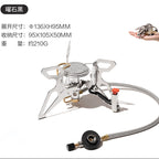 Mugaodi Portable Camping Gas Stove – Foldable Split Burner for Picnic & Outdoor Cooking
