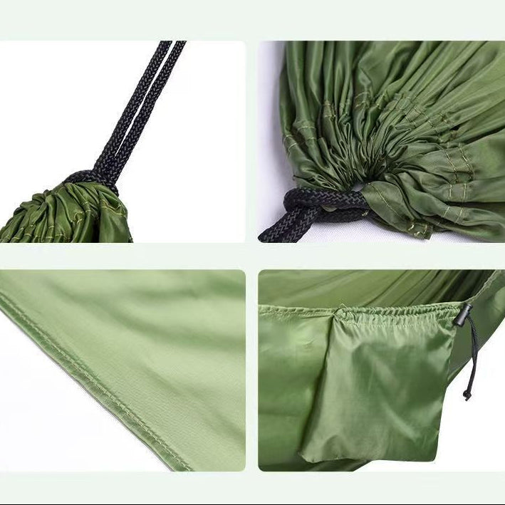 Lightweight Parachute Hammock — Outdoor Camping Double Swing for Adults (Anti-Rollover)