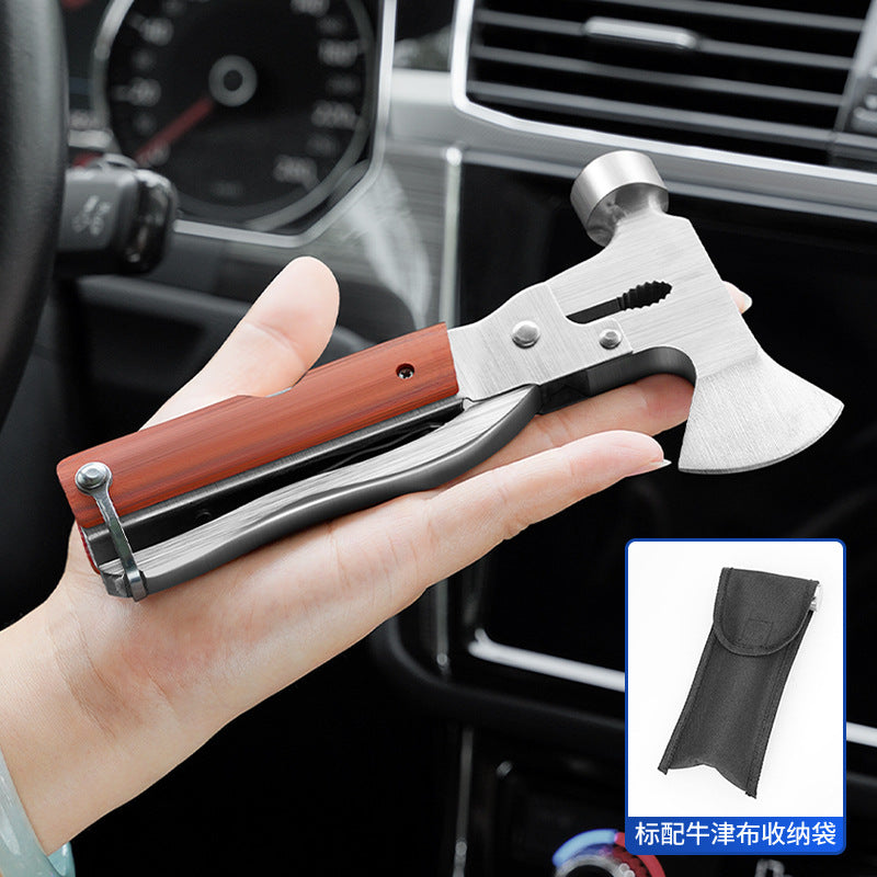 Stainless Steel Structural Rescue Hammer – Multi-Function Emergency Window Breaker (Tapered / Claw / Axe Head)
