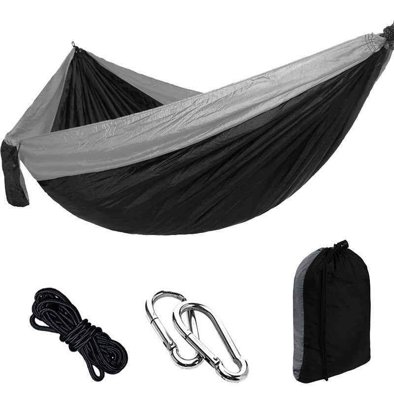 Outdoor Nylon Parachute Hammock – Lightweight Camping Swing Hanging Chair, Single & Double