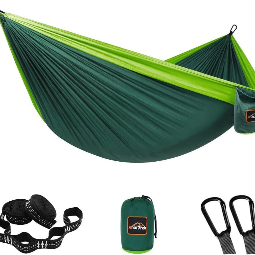 Outdoor Nylon Parachute Hammock – Lightweight Camping Swing Hanging Chair, Single & Double