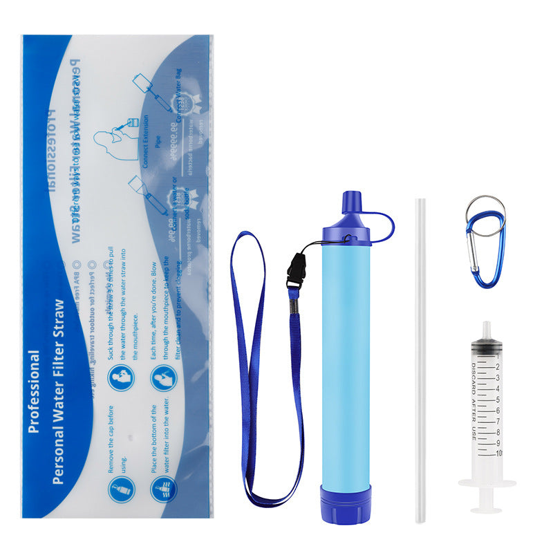 Survival Water Filter Straw – Portable Outdoor Purifier for Camping & Hiking