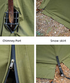 Octagonal Pyramid Shelter Tent – Survival & Camping
