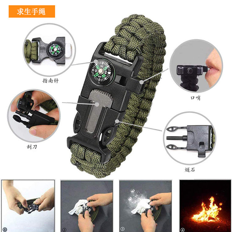 Outdoor Tactical Crossbody Bag with 250-Piece Emergency Survival Kit – First Aid Trauma Pack