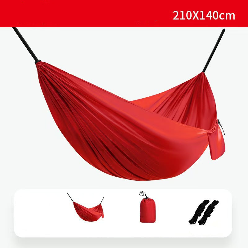 Lightweight Parachute Hammock — Outdoor Camping Double Swing for Adults (Anti-Rollover)