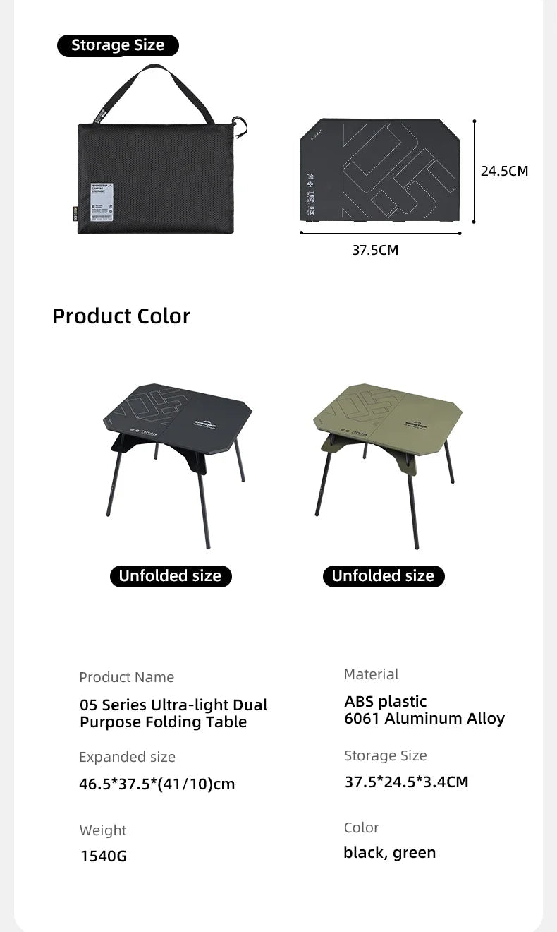 Mountain Fun Portable Folding Camping Table – Lightweight Mini Outdoor Table