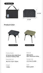 Mountain Fun Portable Folding Camping Table – Lightweight Mini Outdoor Table