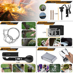 Outdoor Tactical Crossbody Bag with 250-Piece Emergency Survival Kit – First Aid Trauma Pack