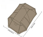 Outdoor Double Tunnel Tent – 4-Season Windproof & Flame-Retardant Camping Tent with Snow Skirt