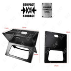 Portable Folding Charcoal BBQ Grill – Thick Heavy-Duty Outdoor Camping & Picnic Grill