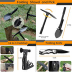 Outdoor Tactical Crossbody Bag with 250-Piece Emergency Survival Kit – First Aid Trauma Pack
