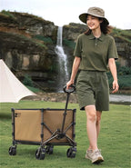 Fast Camp Folding Camping Wagon – Outdoor Trolley with Off-Road Wheels & Storage (6kg)