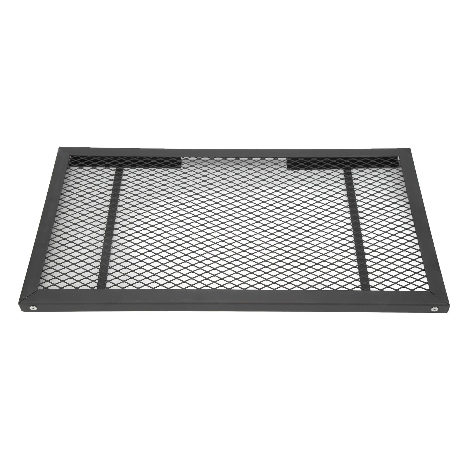 Outdoor Folding Camping Table – Portable Iron Mesh BBQ Grill Table for Picnic & Barbecue