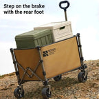 Fast Camp Folding Camping Wagon – Outdoor Trolley with Off-Road Wheels & Storage (6kg)