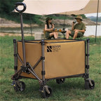 Fast Camp Folding Camping Wagon – Outdoor Trolley with Off-Road Wheels & Storage (6kg)