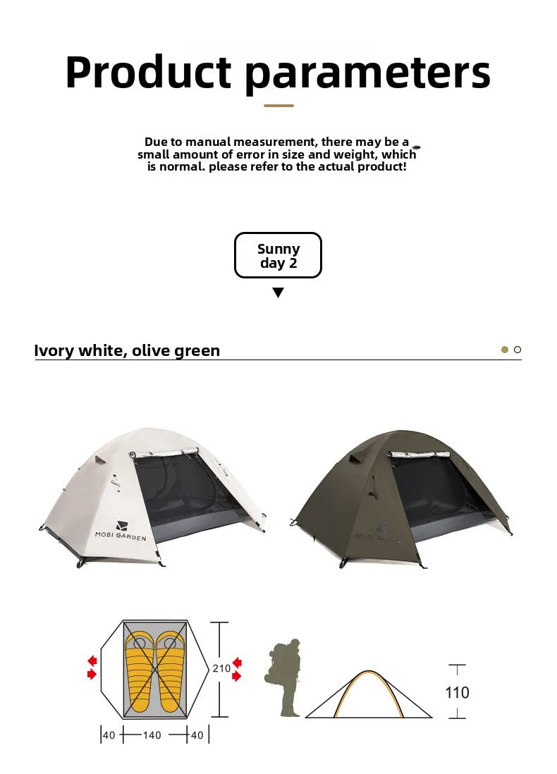 HiTent 2-Person Double Layer Camping Tent