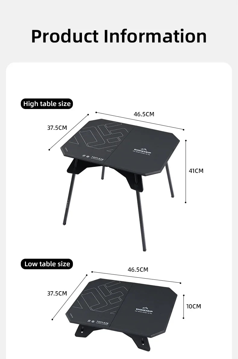 Mountain Fun Portable Folding Camping Table – Lightweight Mini Outdoor Table