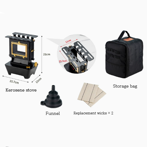 Portable Kerosene Camping Stove – 525ml, 8Hr Burn | Campfire