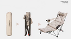 Outdoor Folding Recliner Chair – Portable Camping Moon Chair