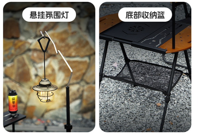 Smiley Face IGT Camping Table – Tactical Multi-Function All-in-One Tea Table & Stove | Portable Folding Travel Table