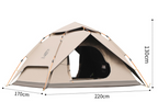 Hewolf Outdoor Camping Tent – Small Double Layer, 3-Season Waterproof, 240x210x150cm, 3000mm Oxford Cloth, Fiberglass Frame, Foldable – Campfire
