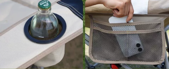 Outdoor Folding Recliner Chair – Portable Camping Moon Chair