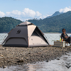 Hewolf Outdoor Camping Tent – Foldable Double Layer Canopy, 3000mm Waterproof, 4-Season Shelter